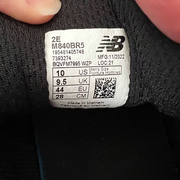 New Balance Black and Red Athletic Sneakers - Picture 13 of 13